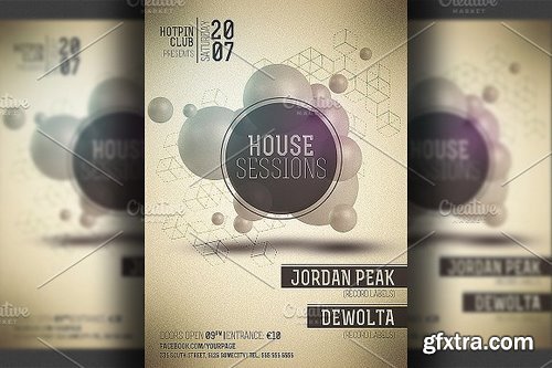 CM - Minimal Party Flyer Template 2800815