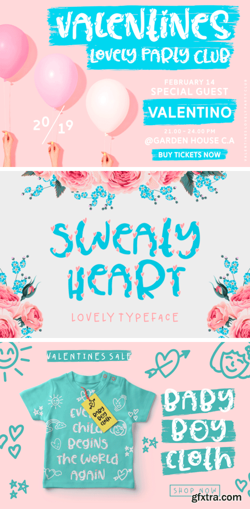 Sweaty Heart Font