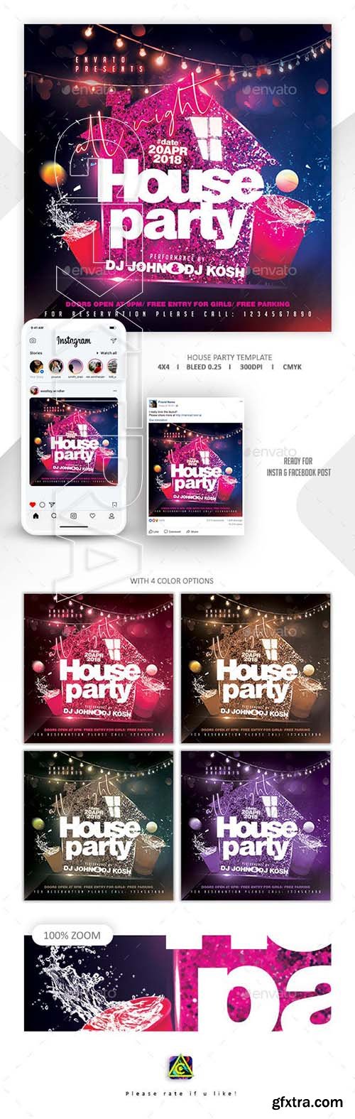 GraphicRiver - House Party Flyer 22919685