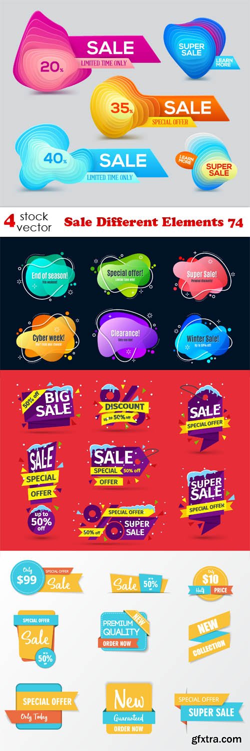 Vectors - Sale Different Elements 74