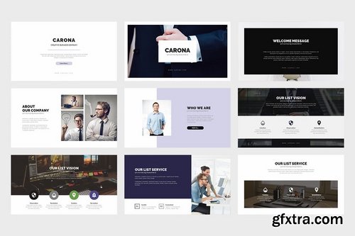 Carona - Modern Company Profile Powerpoint