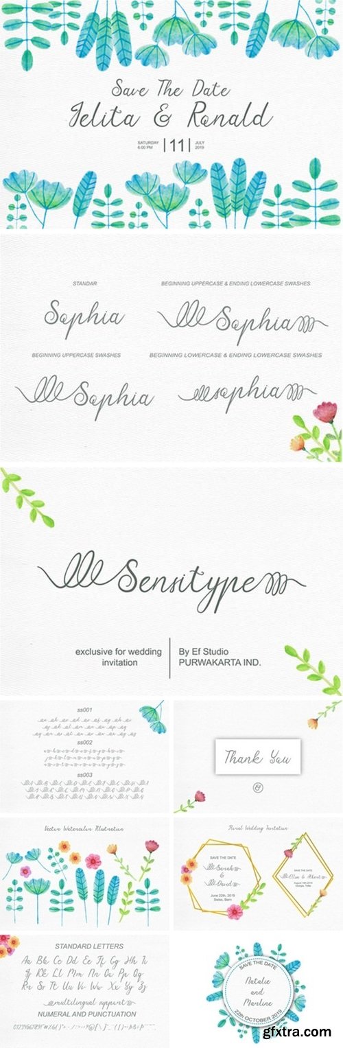 CM - Sensitype - Wedding Font 3169936