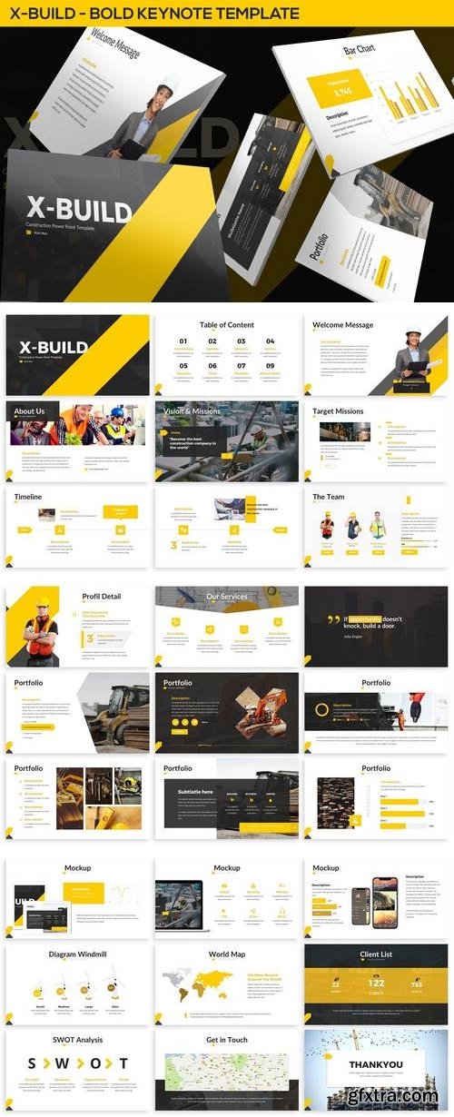 X-Build - Bold Keynote Template