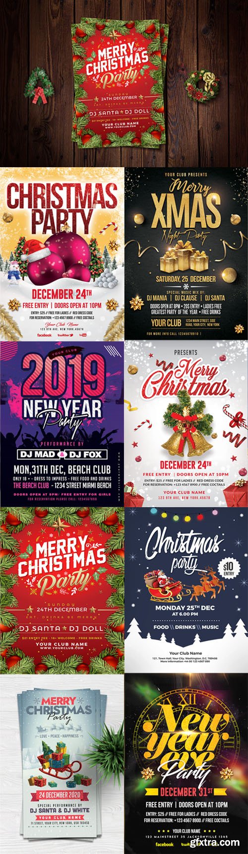 Christmas & New Year Flyers Collection 2