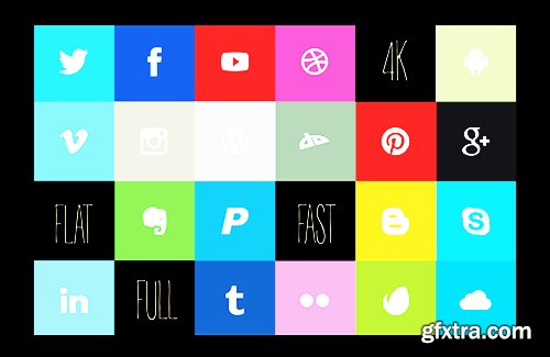 Videohive Social Flat 16073602