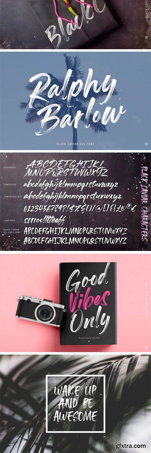 Black Caviar Font Pack