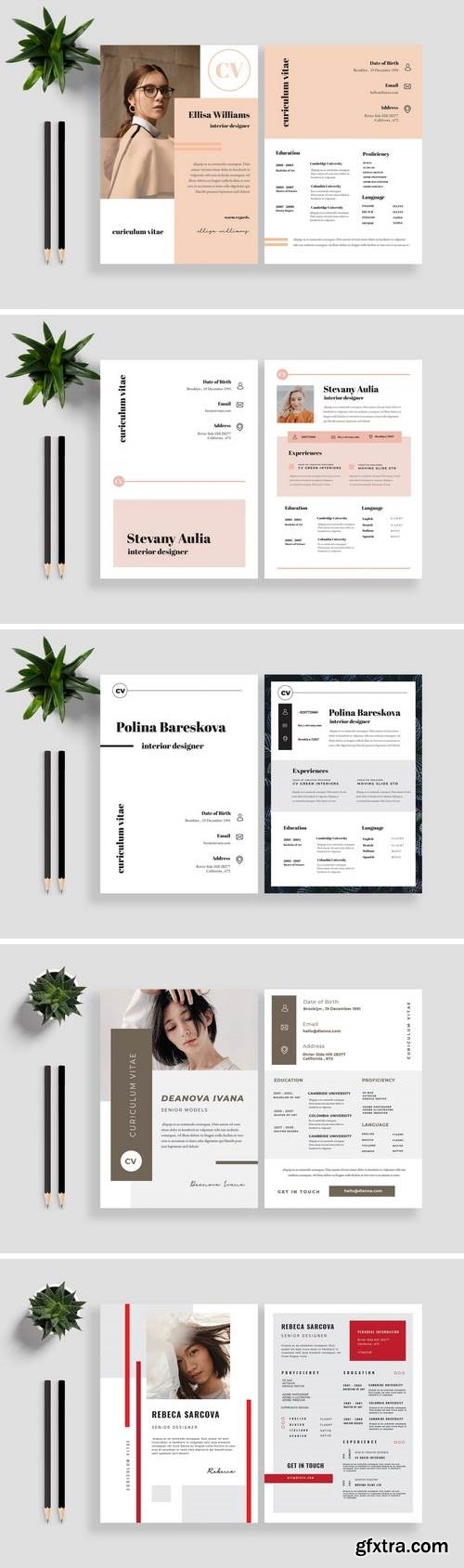 Clean Resume / CV Template Bundle