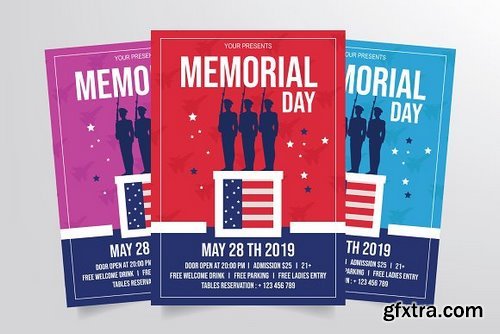 CM - Memorial Day Flyer Template 3291007