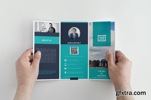 Blue Corporate Trifold 2