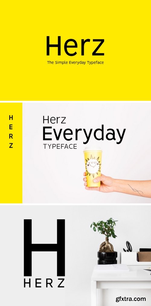 CM - HERZ - Simple Sans Serif Typeface 2682666