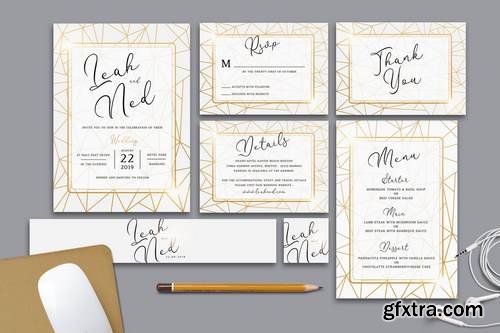 Geometric Wedding Invitation