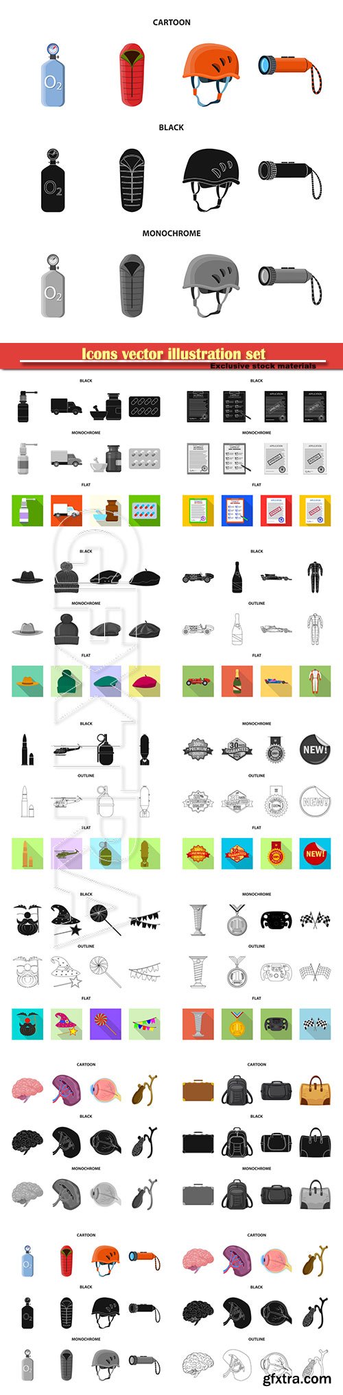 Icons vector illustration set # 9