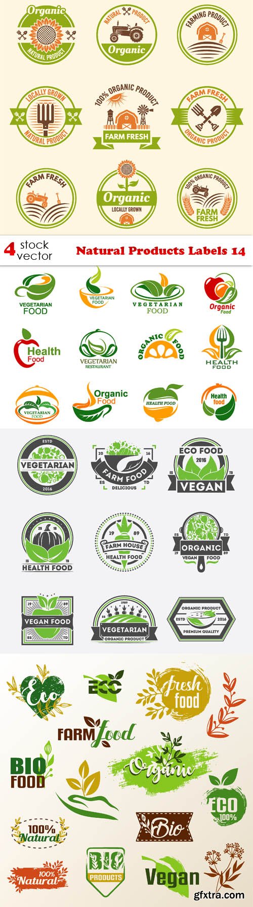 Vectors - Natural Products Labels 14