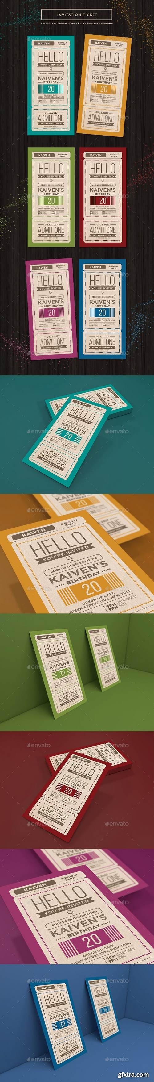 Graphicriver - Invitation Ticket 18676927