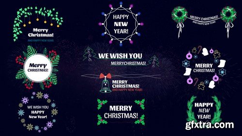 MA -  Christmas Titles Motion Graphics Templates 152363