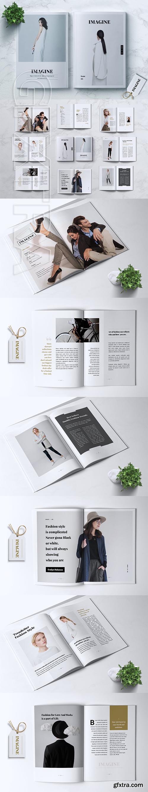 CreativeMarket - IMAGINE - Fashion Magazine 3281020