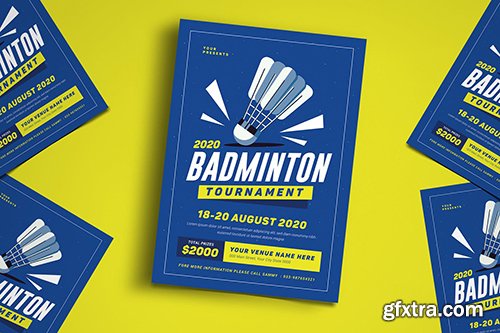 Badminton Tournament Event Flyer