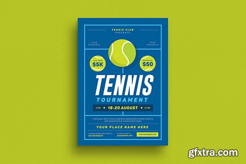 Tennis Tournament Event Flyer