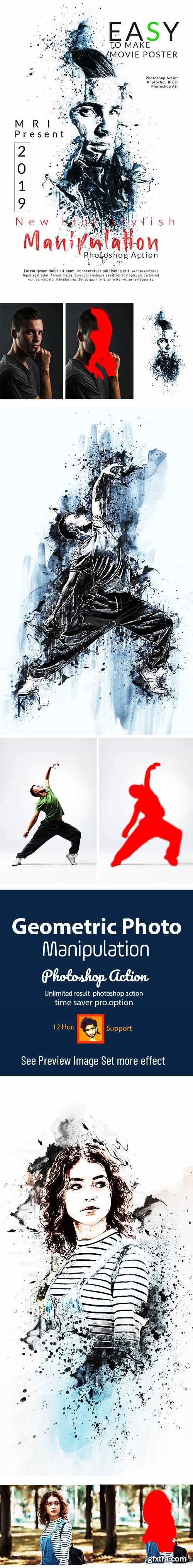 Graphicriver Ink Manipulation Photoshop Action 23025536