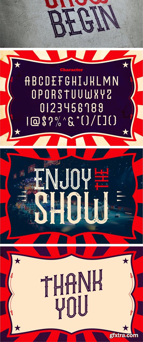 CM - The Circus Show - Display Font 3300874