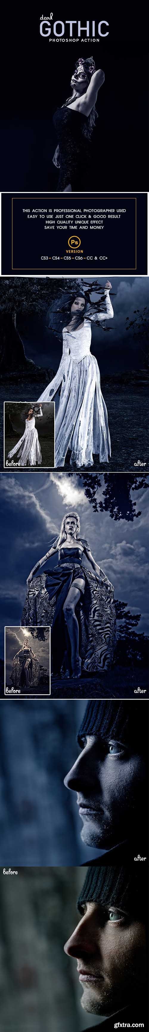 Graphicriver Dark Gothic Photoshop Action 23030478