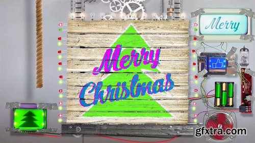 Videohive Christmas Logo - Crazy Technology 23030508