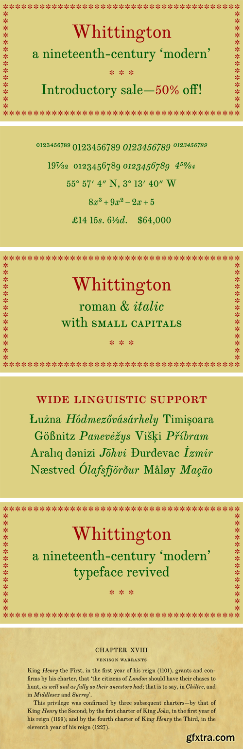 Whittington Font Family