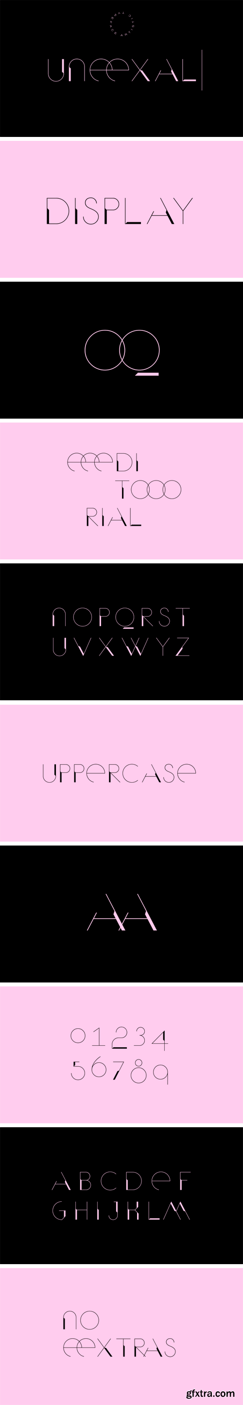 UNEEXAL Display Typeface