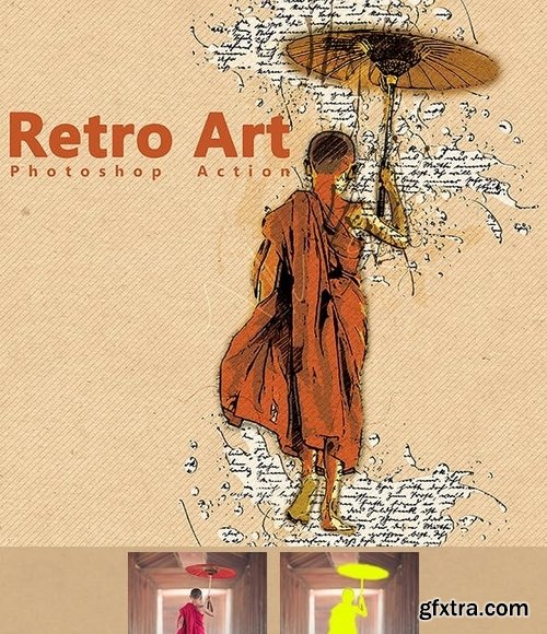 GraphicRiver - Retro Art Photoshop Action 20371783