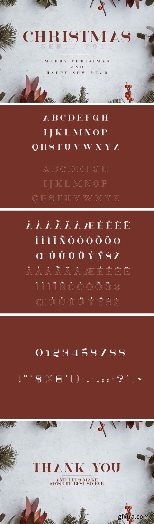 Christmas - Serif Font