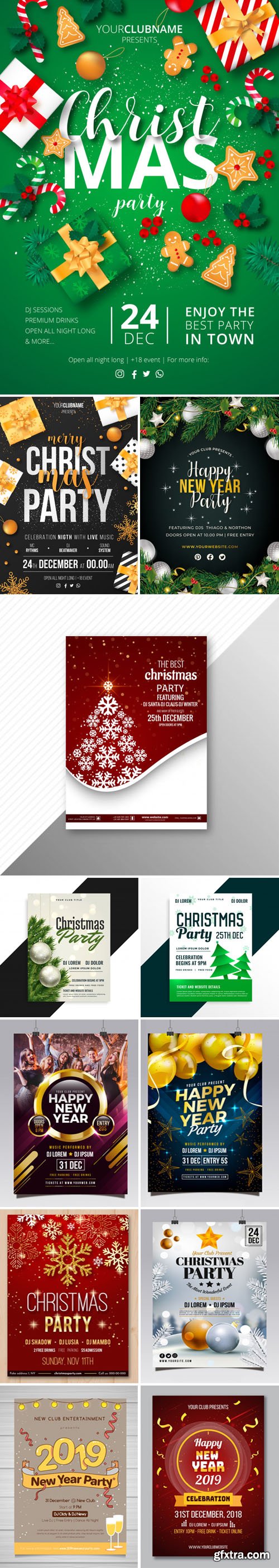 Christmas & New Year Flyers & Posters Collection 3