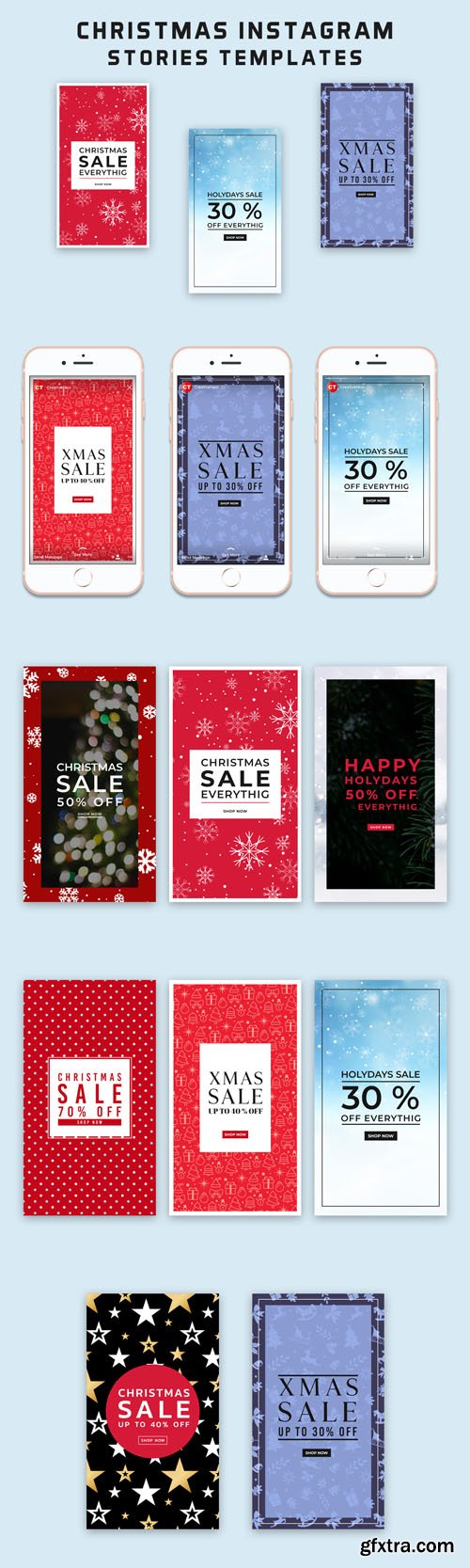 Christmas Instagram Stories PSD Templates