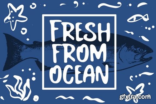 Salmon Fancy Font