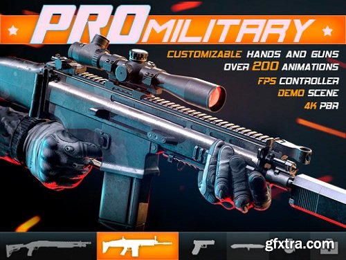 PRO Military: Customizable FPS Character