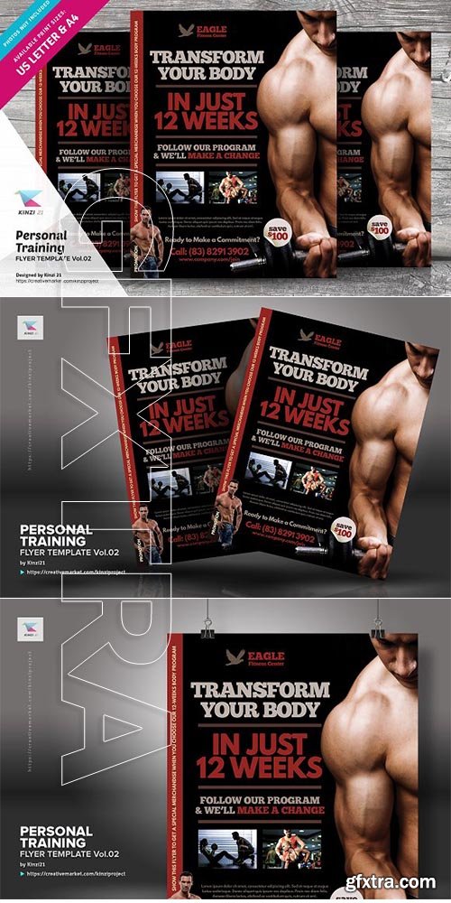 CreativeMarket - Personal Training Flyer Vol.02 3011824