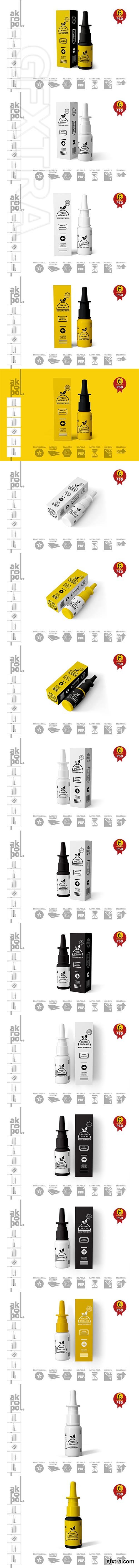 CreativeMarket - Nasal Spray Mock Up 3023784