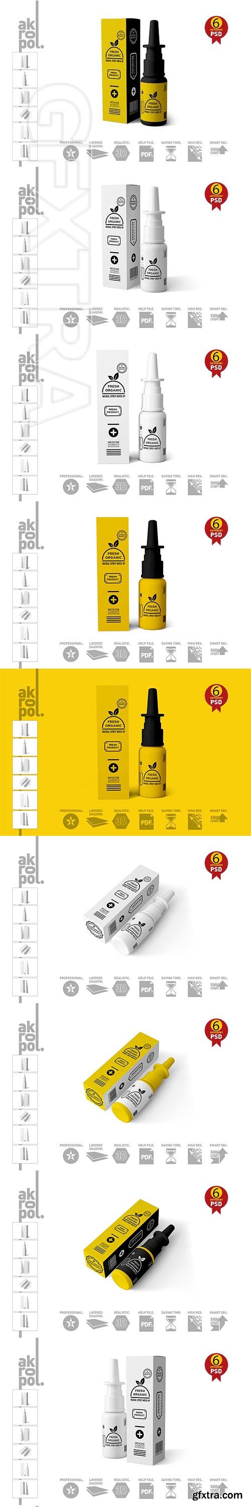 CreativeMarket - Nasal Spray Mock Up 3023784