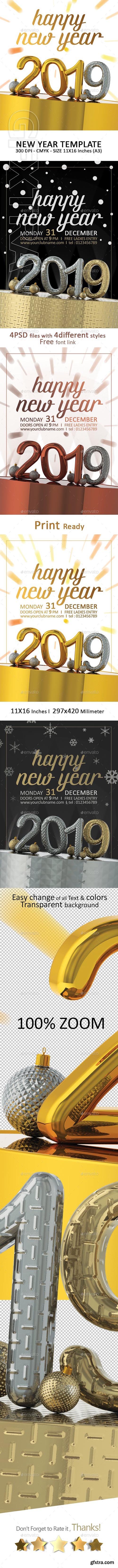 GraphicRiver - 2019 Happy New Year 23057568