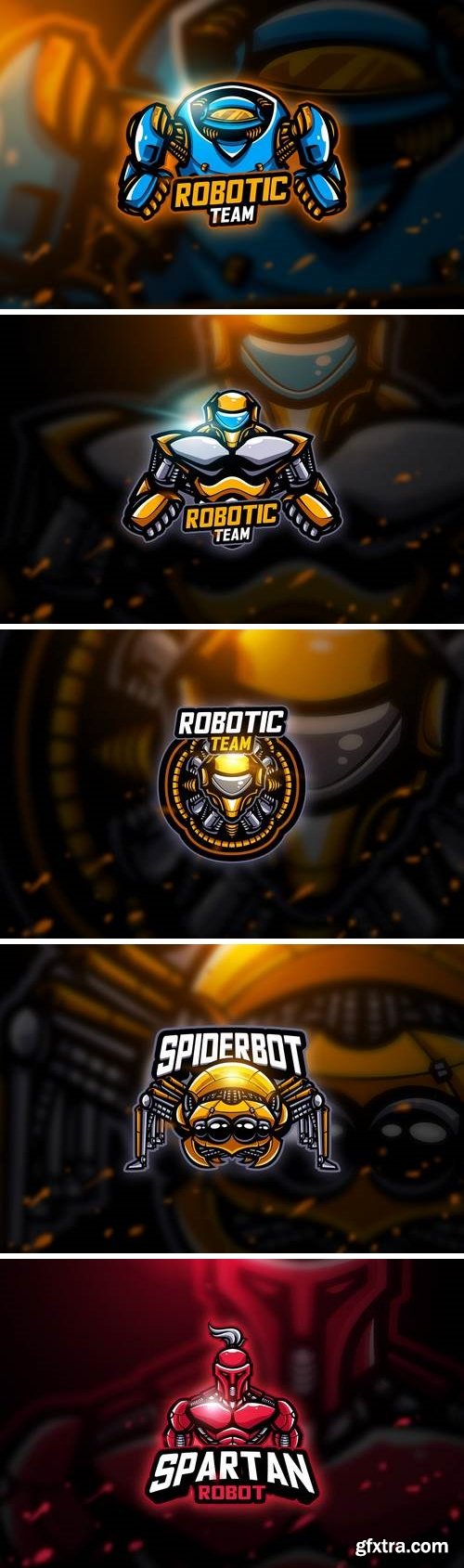 Robotic - Mascot & Esport Logo Bundle