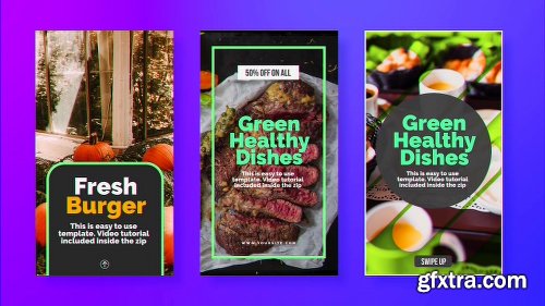 Videohive Foodz Instagram Stories 22955557