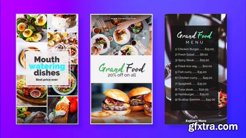 Videohive Foodz Instagram Stories 22955557