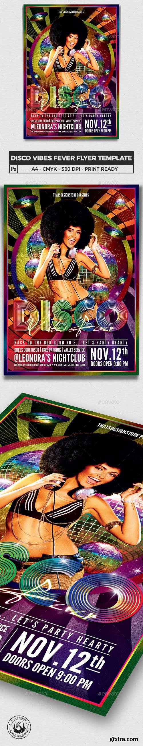 Graphicriver - Disco Vibes Fever Flyer Template 5811078