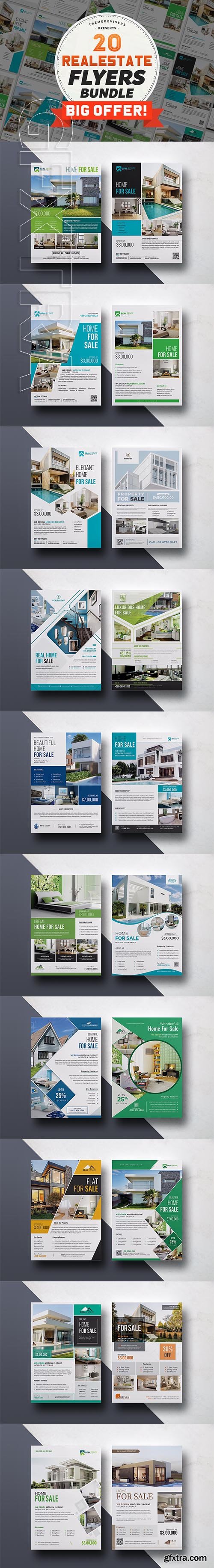 CreativeMarket - Premium Real Estate Flyer Bundle 3115333