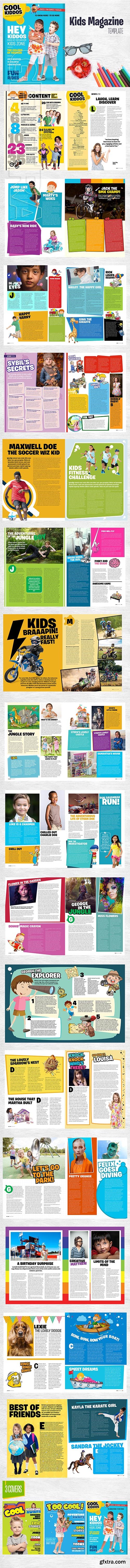 CreativeMarket - Kids Magazine Template 3152872