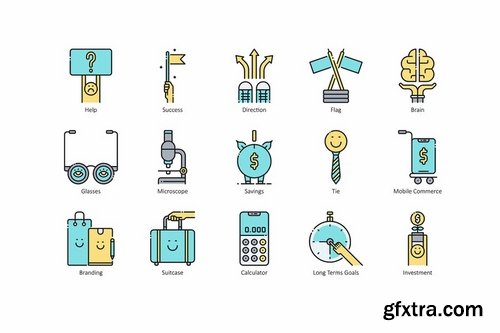 90 Startup Icons - Aqua Series