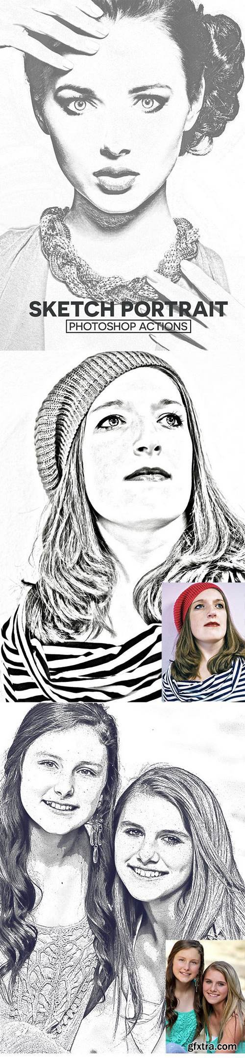 Graphicriver - Sketch Portrait Photoshop Actions