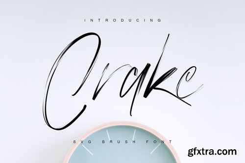 CM - Crake - Brush SVG Font 3309486