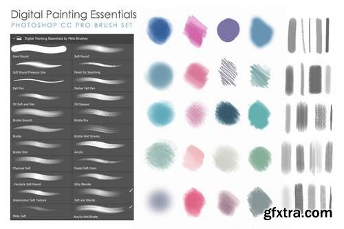 Artistic & Matte Painting Photoshop Brush Set