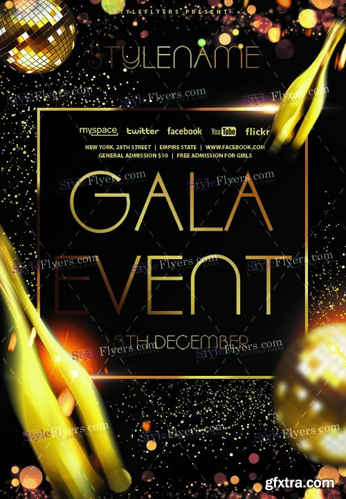 Gala Event PSD Flyer Template