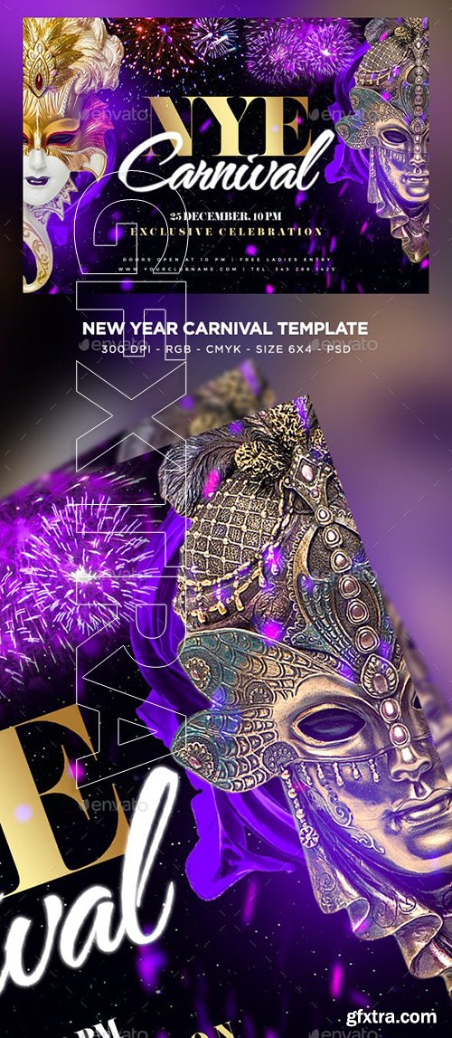 GraphicRiver - New Year Carnival Flyer 23002025